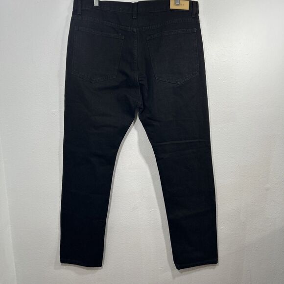 MNML Jeans Men 40 Black Skeleton Bones Embroidered Streetwear Gothic Y2K - Picture 3 of 8